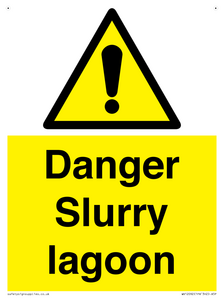 Danger Slurry lagoon